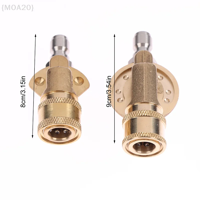

4500PSI Pivoting Coupler With 1/4" Quick Connection Adjustable Nozzle High Pressure Washer Adaptor For Car Cleaning