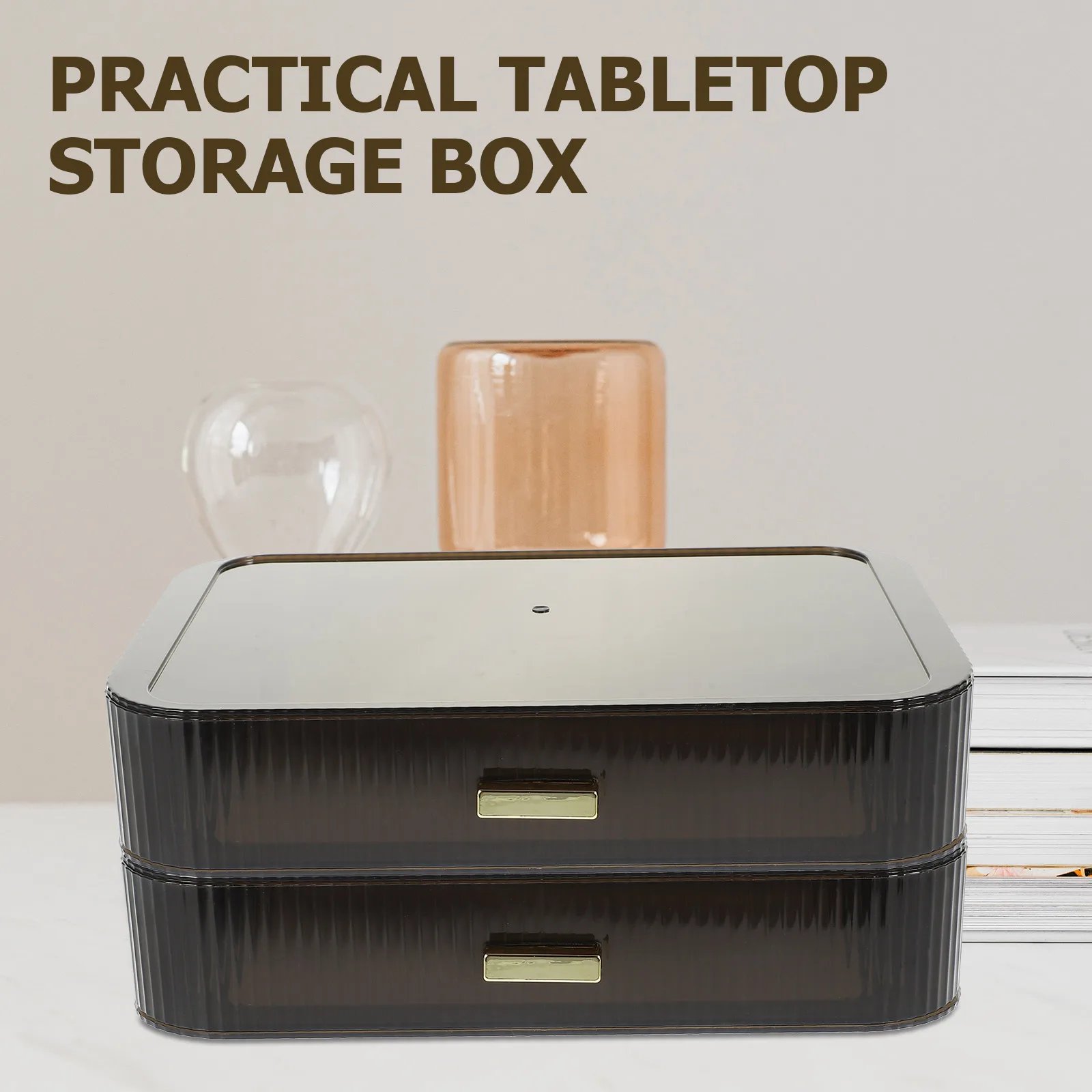 

Makeup Storage Box Organizer Drawer Type Desktop Holder For Skin Care Sundries Transparent Table Top Organizer