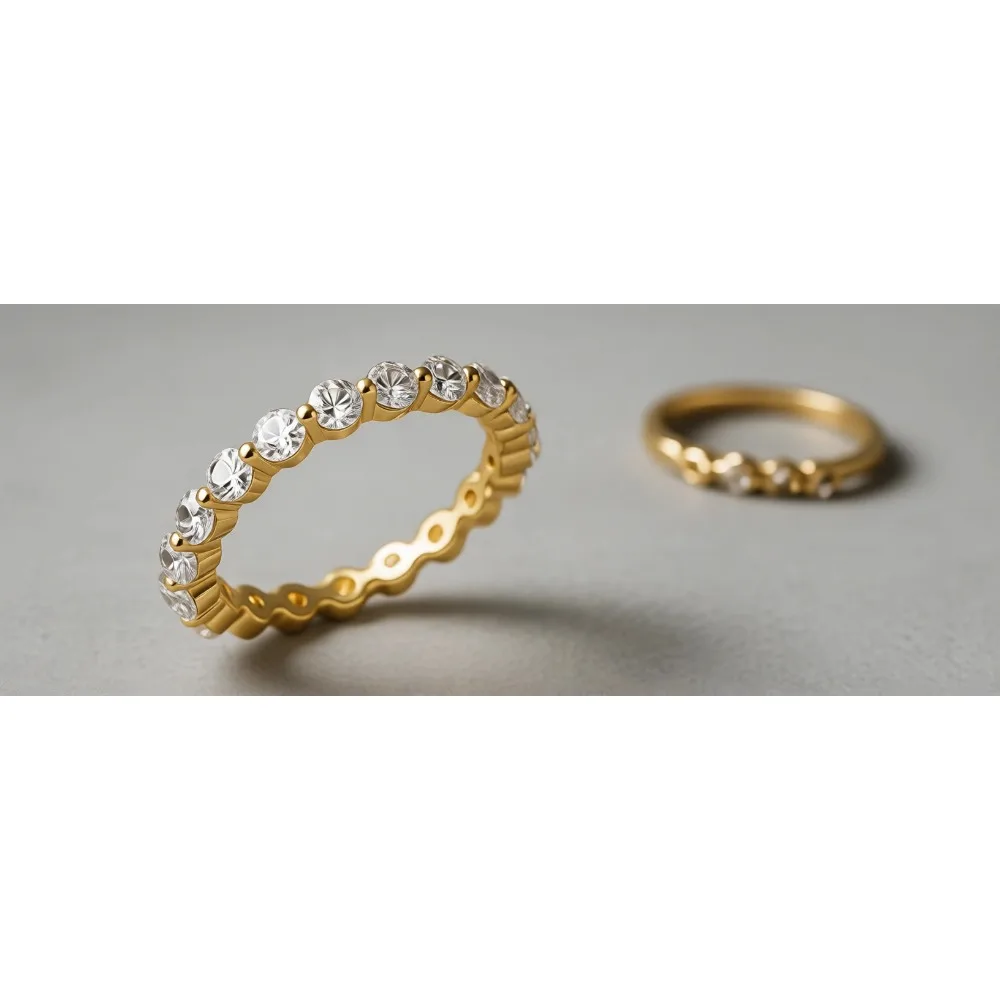 

Кольцо из стерлингового серебра 2 мм с кубическим цирконием, полностью инкрустированное, для помолвки и свадьбы, размеры 3-13