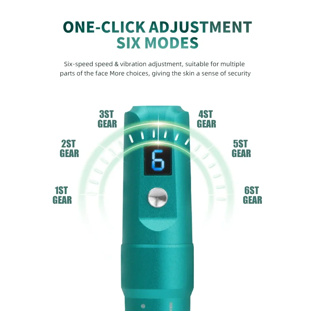 Dr. Pen A6S Wireless Electric Derma Pen strumento per la cura della pelle Auto Microneedle Machine Anti rughe trucco aghi per tatuaggi dispositivo