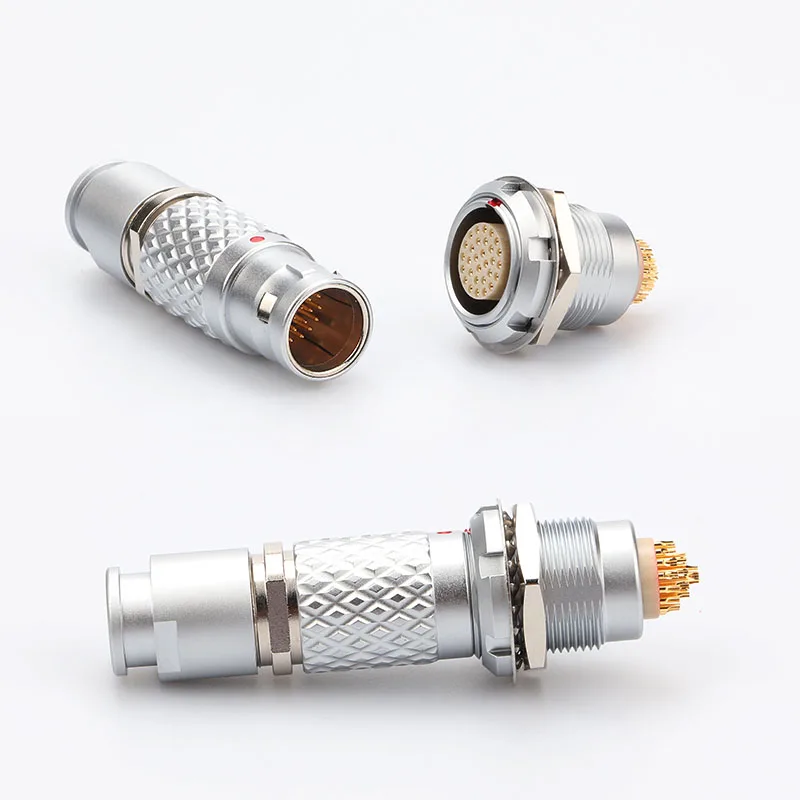 Compatible Lemos FGG Connector ECG Connectors Female 2-30 pole pin P Airline Socket Push-Pull Self-Locking Connector Socket 3B