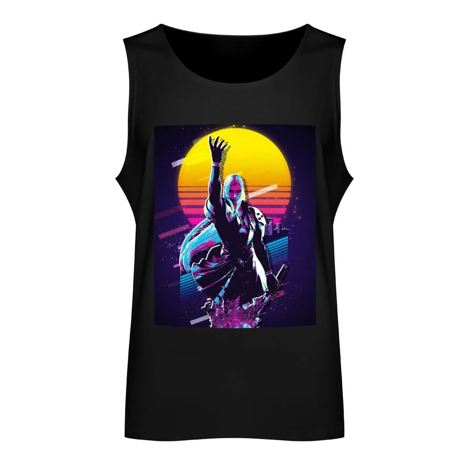 Retro Sephiroth Son of Jenova Tank Top Bodybuilding clothing man Male vest