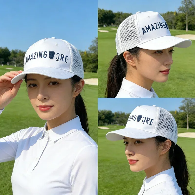 Summer Golf Wear Men 2026 High Quality Golf Cap New Ventilate Sunscreen Flat Cap Outdoor Sports Tennis Cap Women Baseball Hat