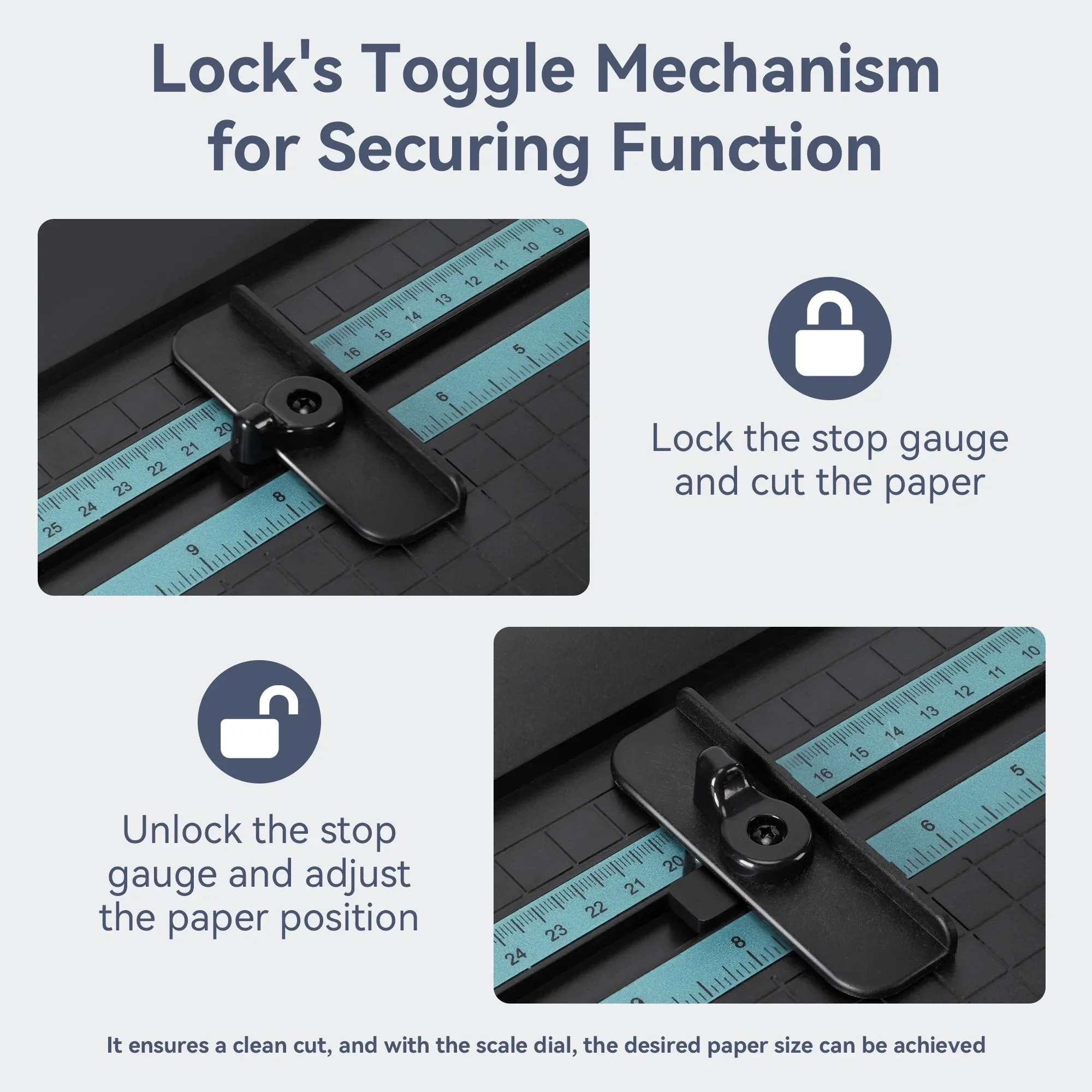Deli 12-Inch Guillotine Paper Cutter, Heavy Duty Trimmer for Paper, Photos & Crafts, 12-Sheet Capacity