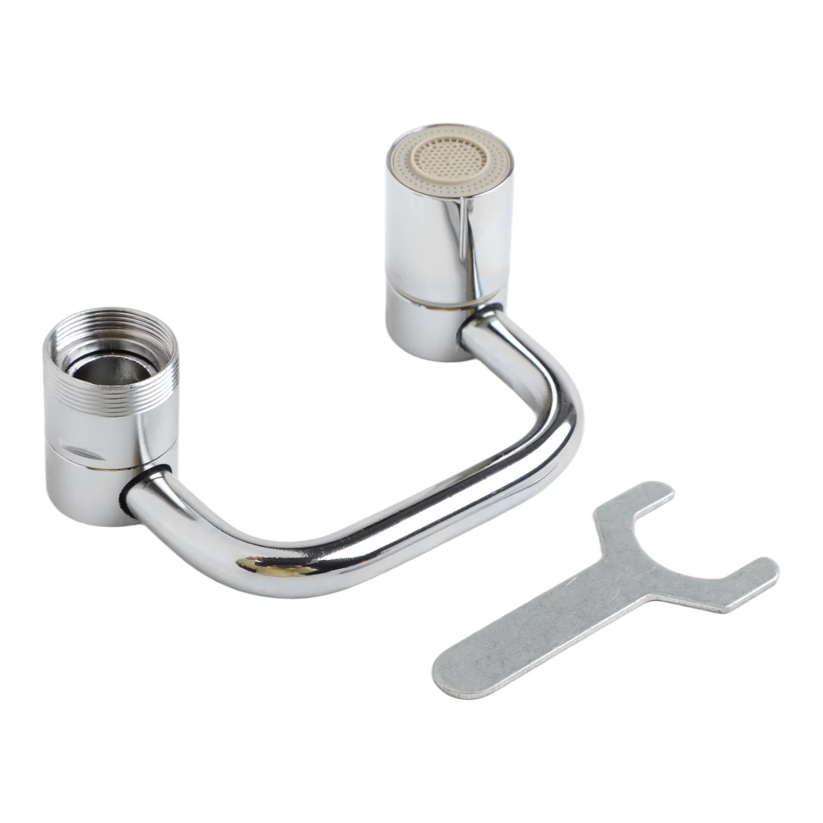 Mechanical Arm Faucet with Dual Mode for splash for proof and for boost Adjustable Height and Threaded Connector for Sink