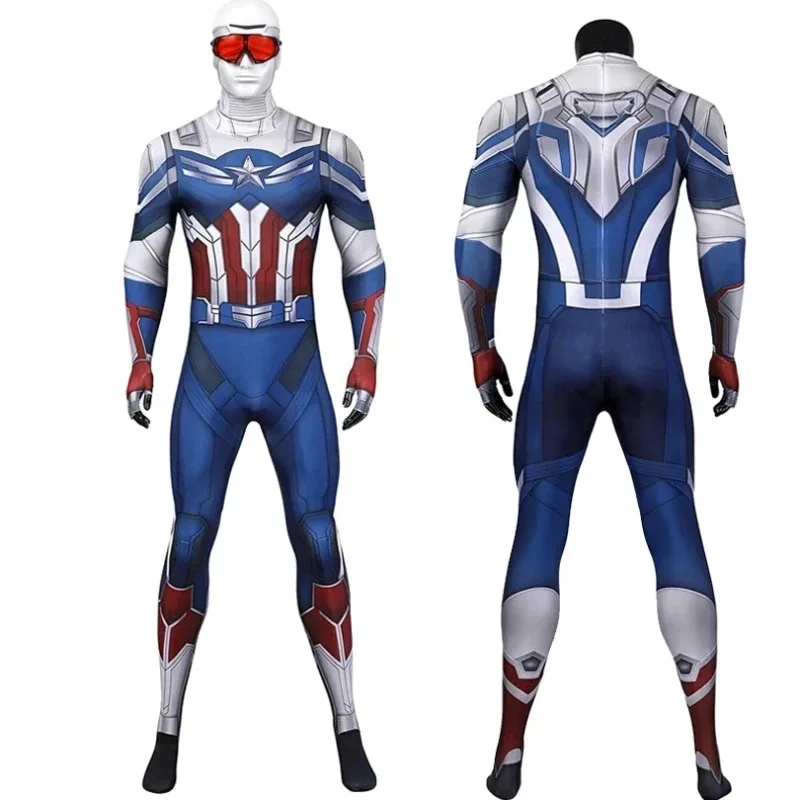 

25COSХэллоуин Маскарад Сокол и Зимний Солдат Косплей Новый КапитанТемный Комбинезон Стерео Костюм Сэм Боевая Одежда Необычные