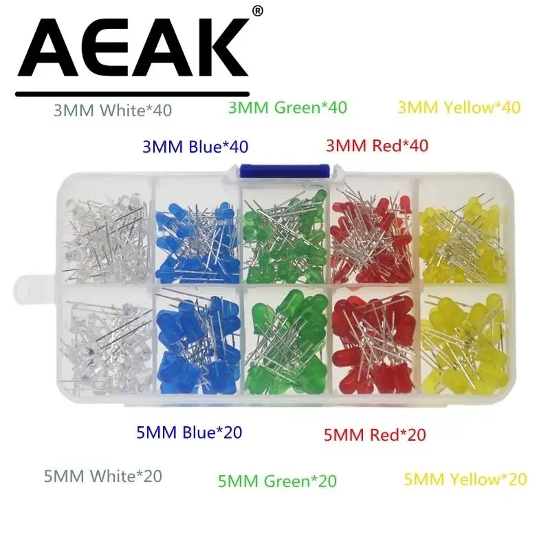 Aeak 300PCS 3Mm 5Mm…