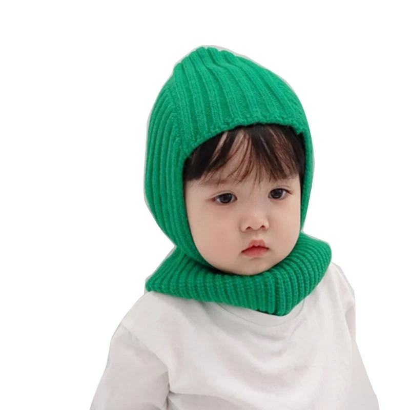 

J15U Autumn Winter Newborn Baby Knit Hat Warm & Stylish Headgear for Infants Kids