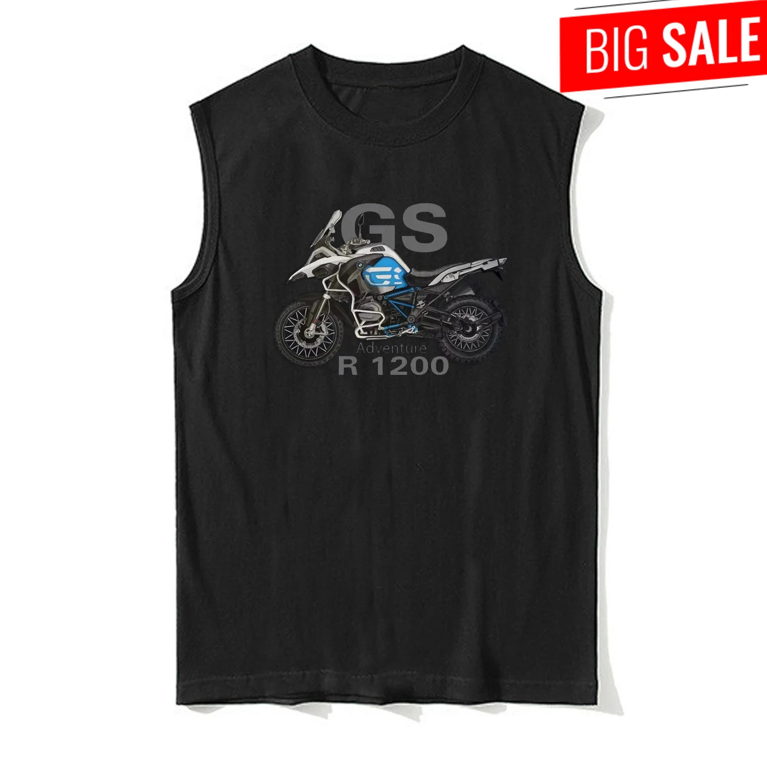 

Classic German R1200 GS Adventure Motorcycle Tanktop 100% Cotton O-Neck Summer Casual Mens Vests Sleeveless T-shirt Streetwear