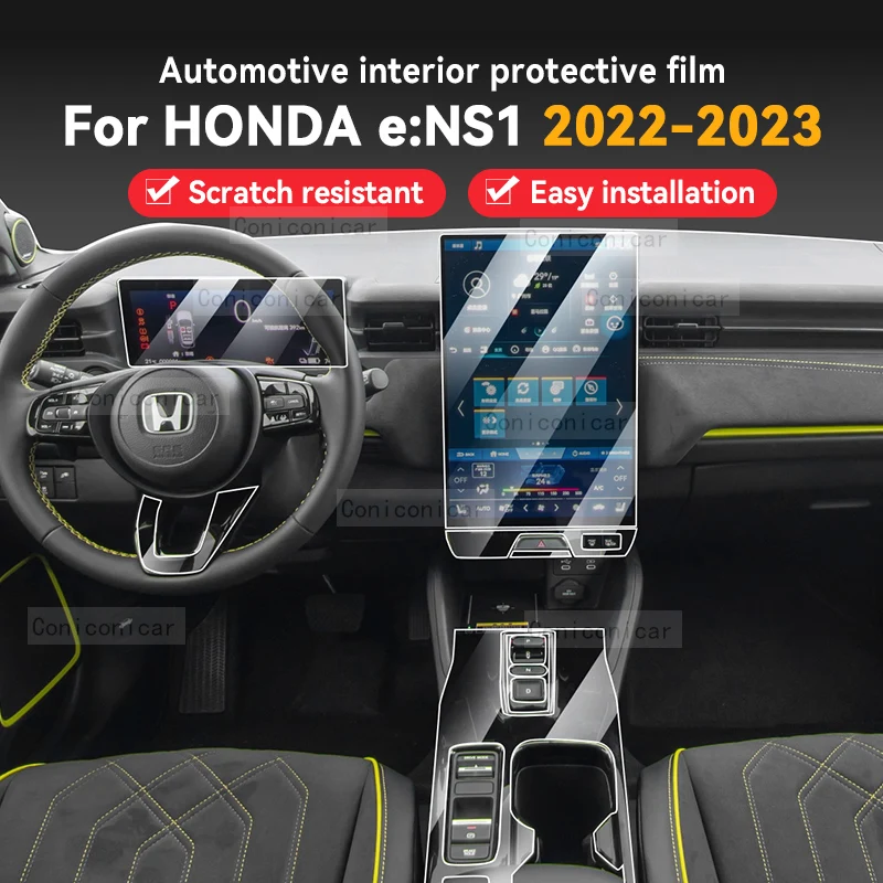 

For Honda eNS1 2022 2023 Gearbox Panel Dashboard Navigation Automotive Interior Protective Film TPU Transparent Anti-Scratch