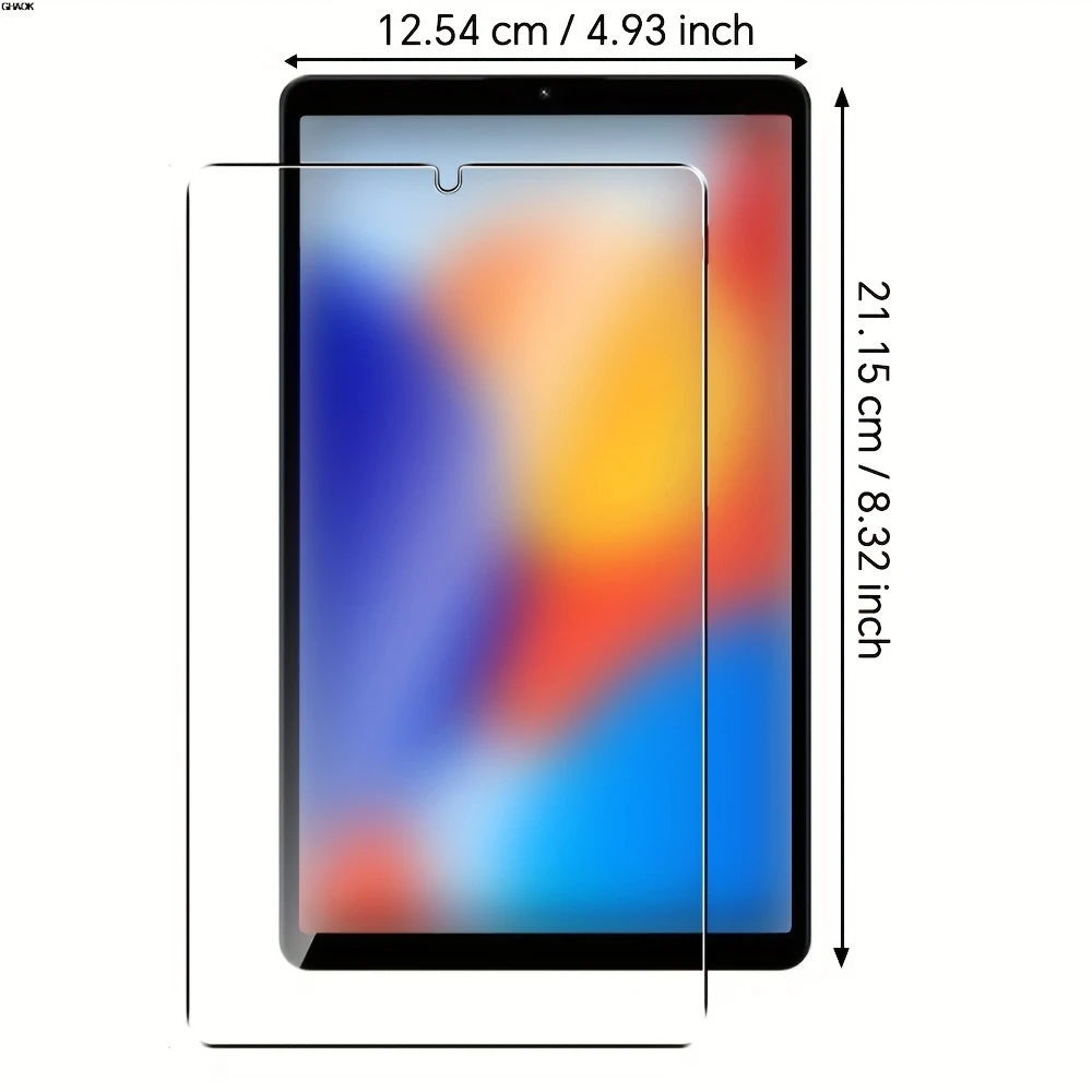عبوتان من واقي الشاشة الزجاجي المقوى لهاتف Xiaomi Redmi Pad SE 8.7 بوصة مضاد للخدش وخالي من الفقاعات مكون من 3 عبوات متضمنة #2