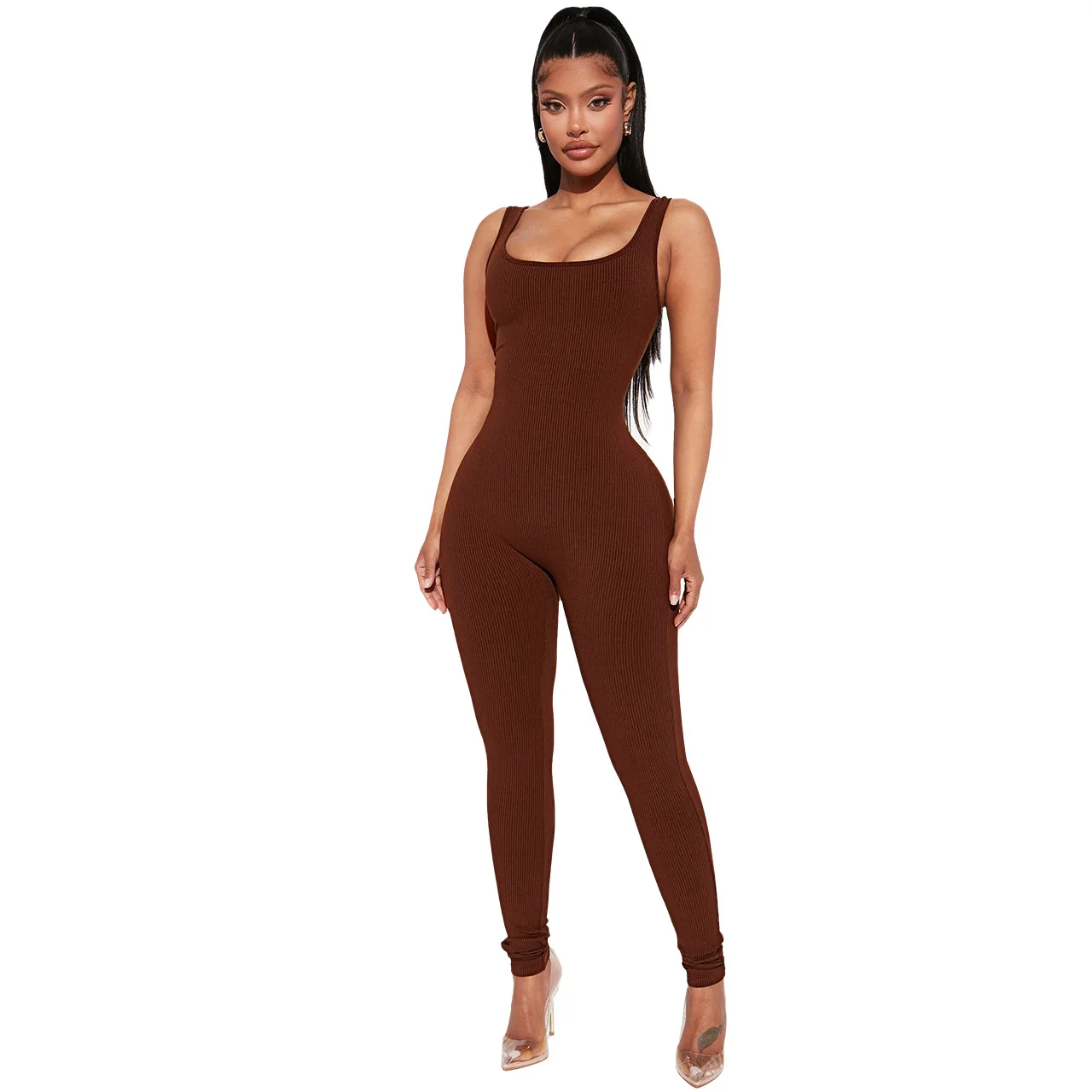 Szkzk Sexy Backless Weste Bodycon Overall Für Frauen Nacht Club Strampler Party Abend Clubwear Engen Jogging Lange Overalls