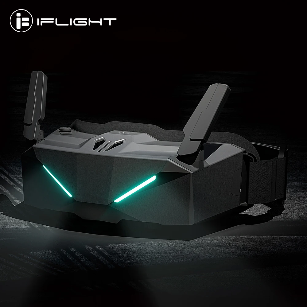 

IFlight Skyviz Analog Goggles Built-in Receiver, 30FPS (CVBS), 1920×1080, 100 Hz, Supported 64G Cards 2-6S Lipo for RC FPV Drone