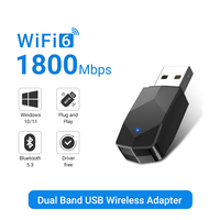 WALRAM AX900 USB WiFi 6 Bluetooth 5.3 Adapter 2in1 Dongle Dual Band 2.4G&5GHz USB WiFi Network Wireless Wlan Receiver