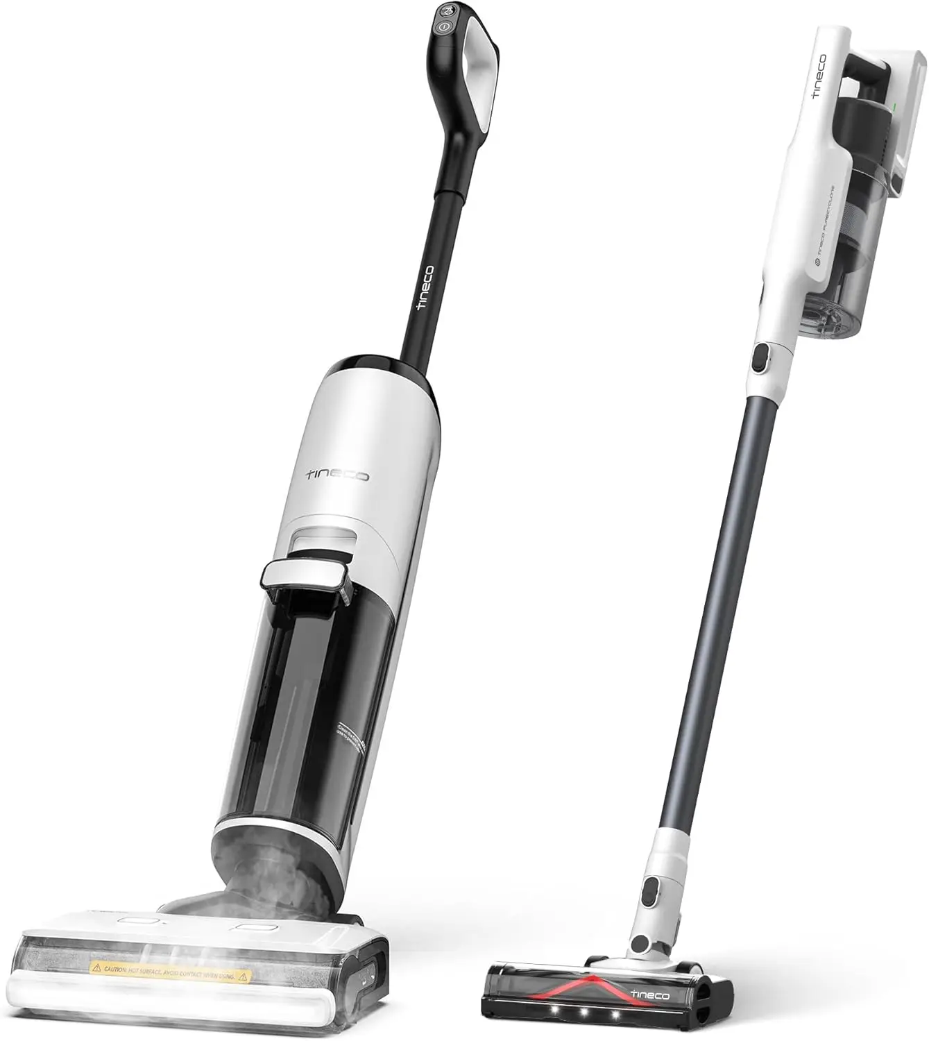 Tineco Floor One S7 Steam Cordless Wet Dry Vacuum Steam Mop All-In-One & A30S Cordless Stick Vacuum Cleaner, 160W Suction,