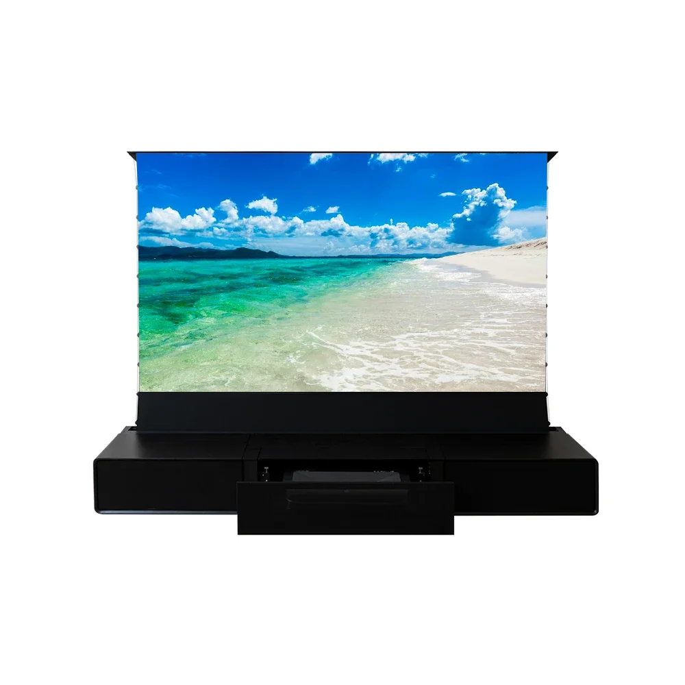 Cabinet Short Throw Projector Screen Professional Intelligent Motorized Laser Tv Cabinet Ust Projector Cabinet