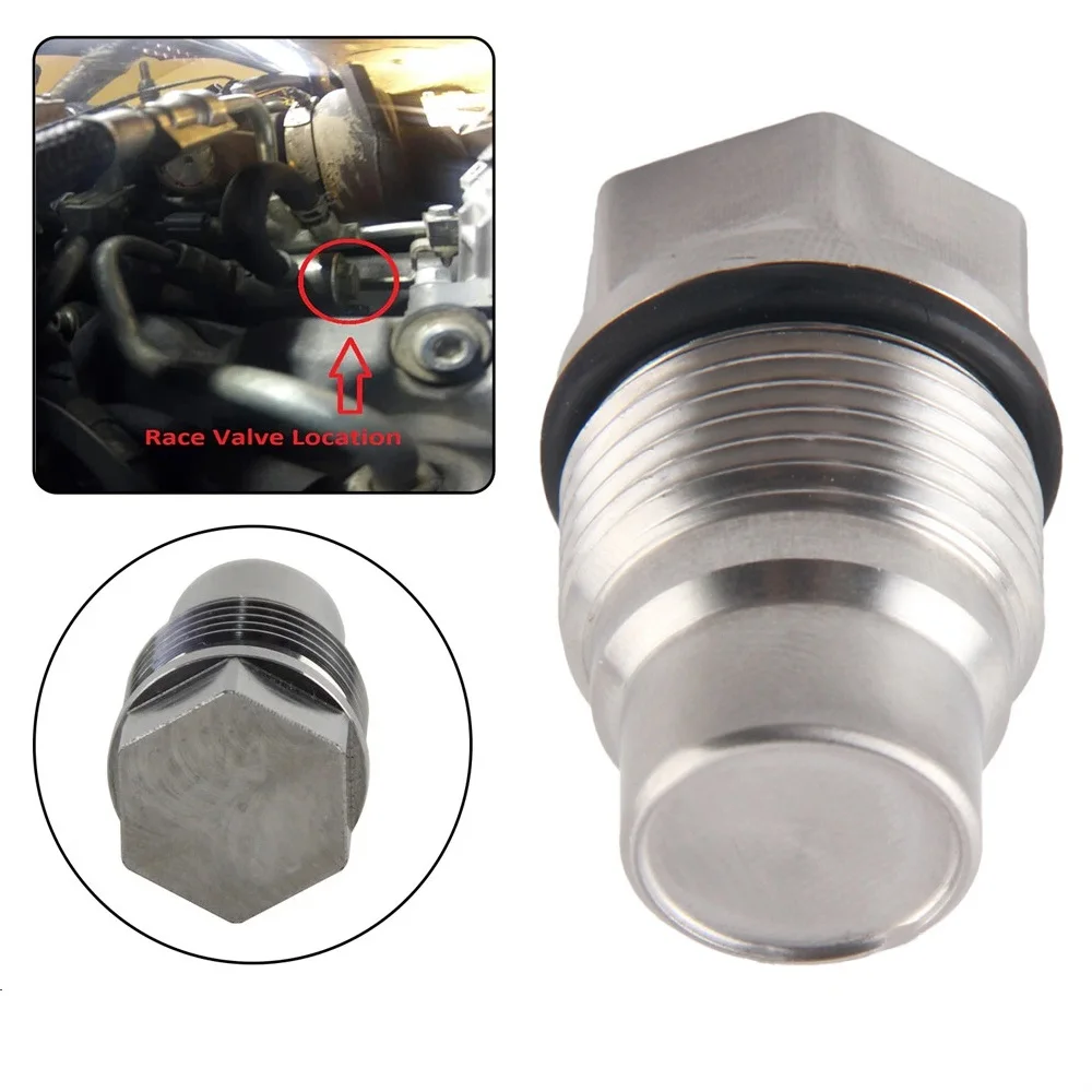 Fuel Rail Plug Race Valve for GMC Chevrolet Silverado Sierra 6.6L Duramax LB7 LLY LBZ 2001-2016 Fuel Rail Pressure Relief Valve