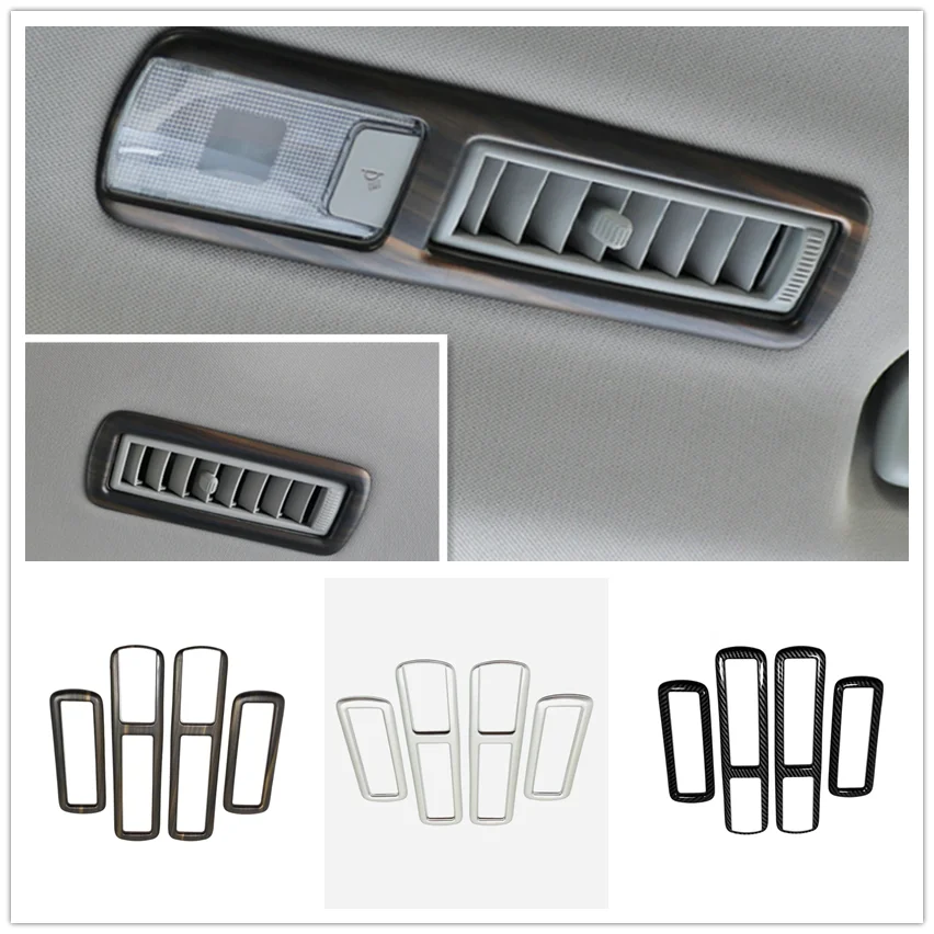 

For Toyota Highlander 2021 2022 ABS Matte Car Rear Roof Air Conditioning Panel Frame Cover Trim Interior Mouldings Accessories