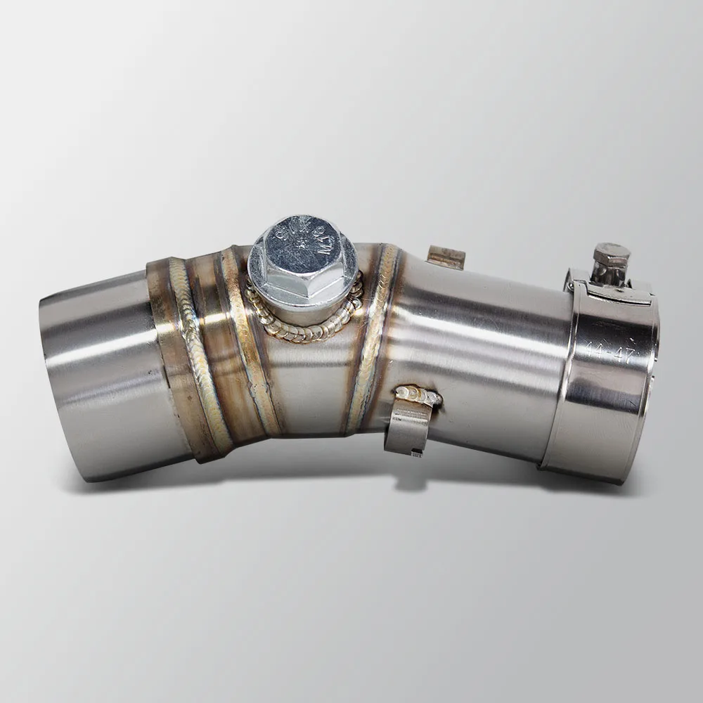 ER6F exhaust Slip on Line Project Muffler For Kawasaki ER6N ER6F 2006-2022 Motorcycle escape pipe streetbike middle link tube view 5
