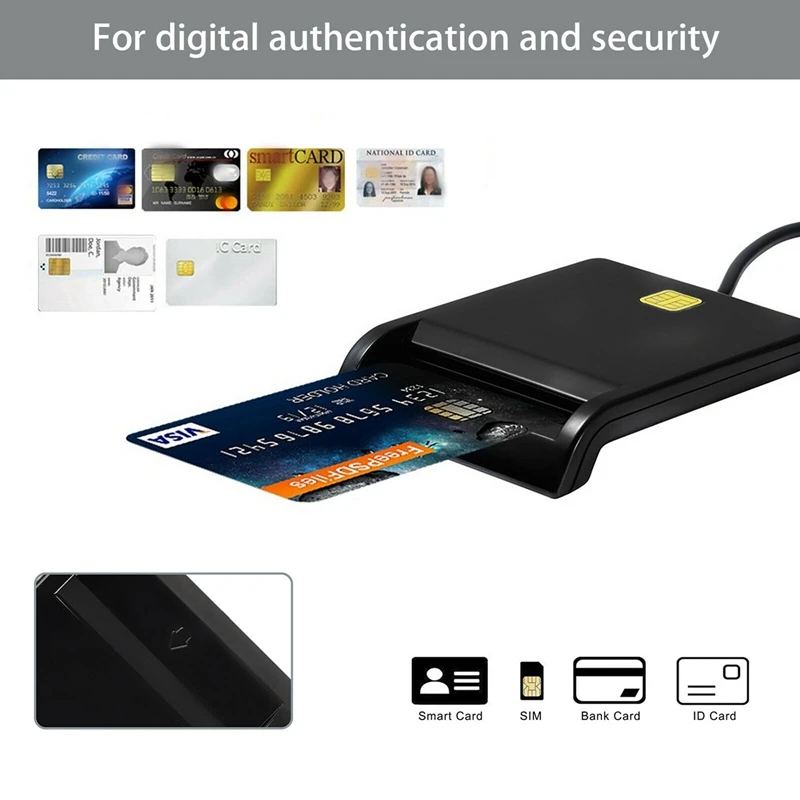 Universal Smart Card Reader For Bank Card ID CAC DNIE ATM IC SIM Card Reader For Android Phones And Tablet image 5