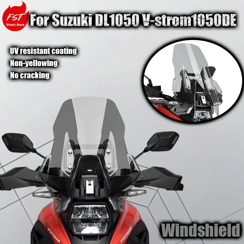 For Suzuki DL1050 V-strom1050DE modification including raising the windshield windshield and chest protector