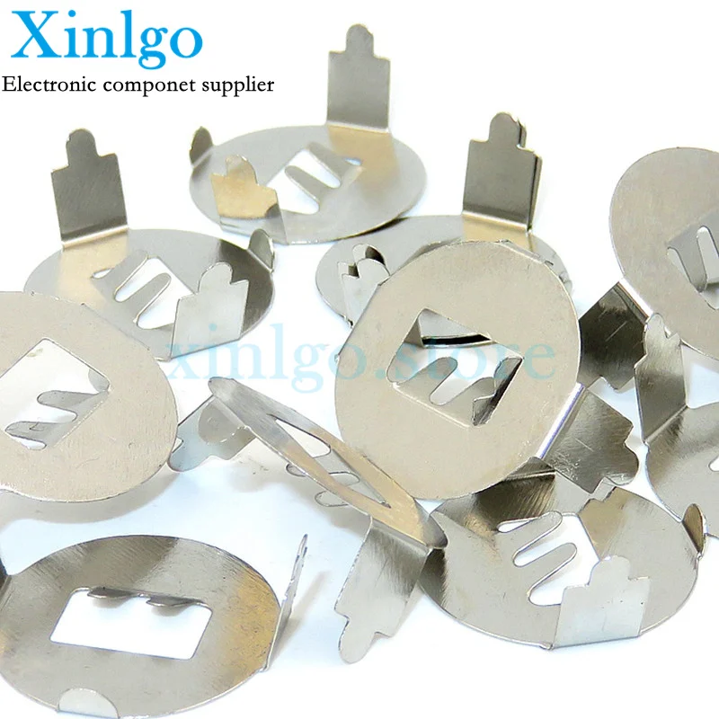 20PCS/LOT CR2032 battery shrapnel double-layer load 2 CR20323V button battery shrapnel, straight-foot Battery Button