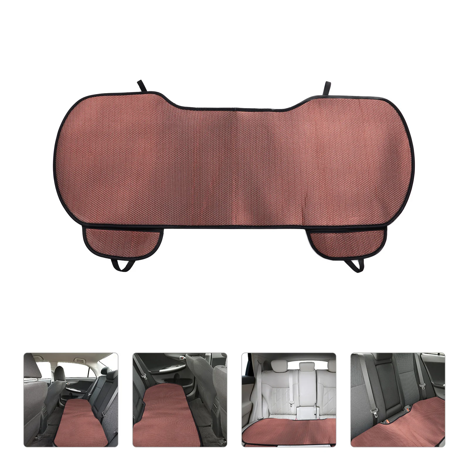 

Universal Car Seat Cushion Ice Silk Fabric Enhanced Comfort Ventilated Structure Fine Stitching Quick Install Stylish All Season