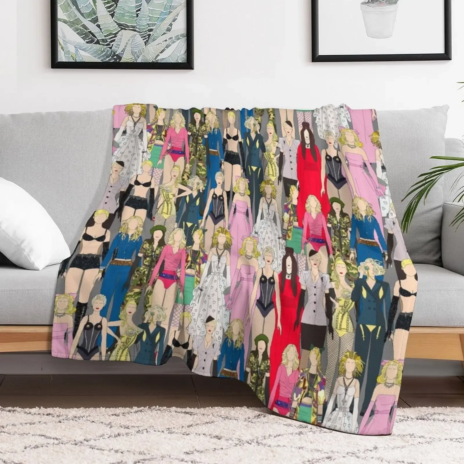 Madonna-A-Thon Throw Blanket Ultra Soft Flannel Fleece Blanket for All Seasons
