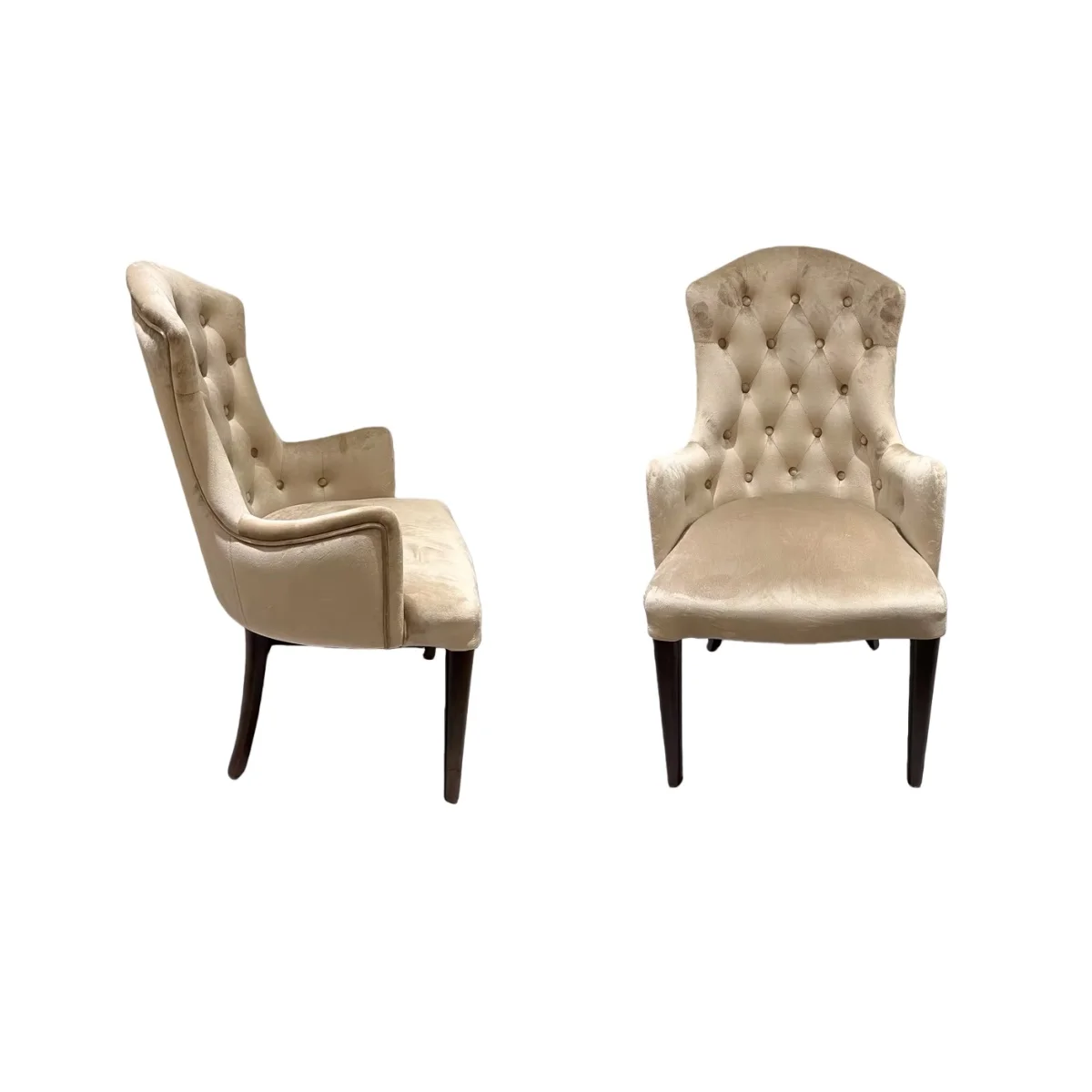 

#Wholesale Factory Luxury Velvet Dining Chair Minimalist High-end Solid Wood Homestay Leisure Chairs