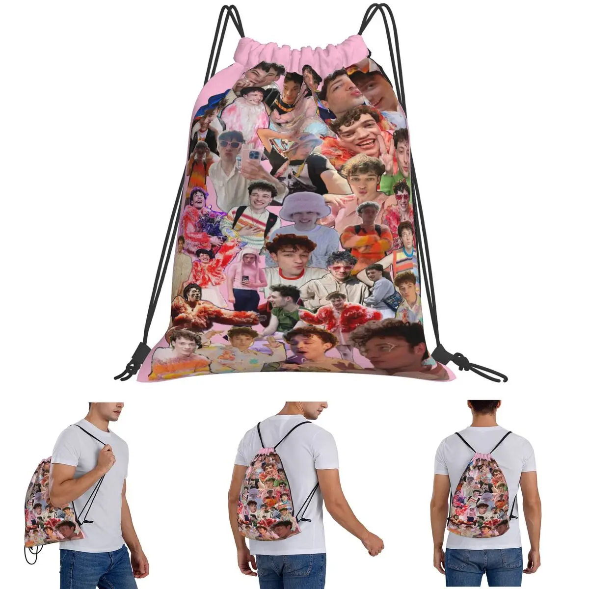 Nemo Eurovisions Switzerland Winner Backpacks Portable Drawstring Bags Shoes Bag Book Bags for Travel School