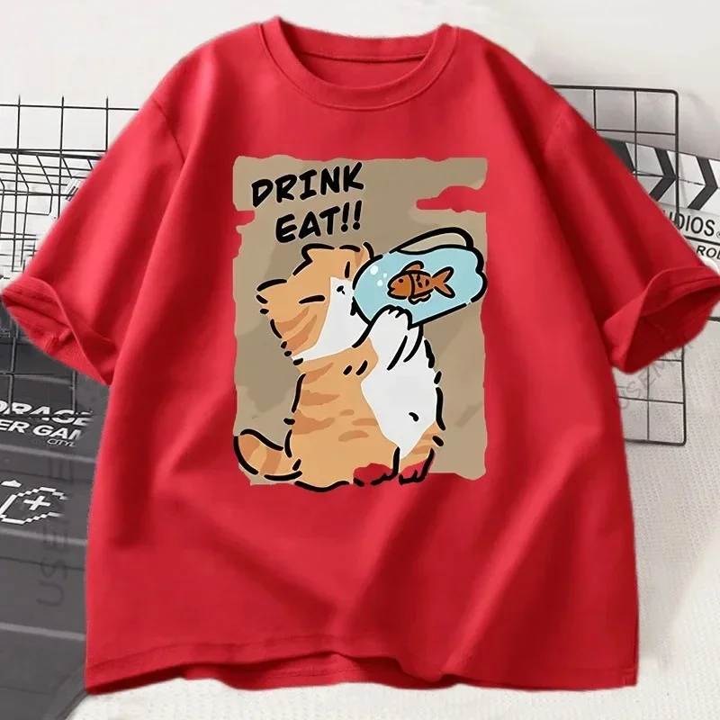 Camiseta de talla grande para hombre y mujer, Top de manga corta con patrón, ocio suelto, suave, cómoda y transpirable, deportes al aire libre