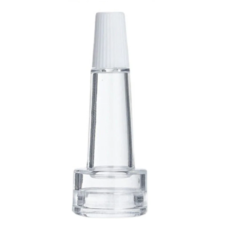 10Pcs/lots Mini Refillable Bottles Sample Empty Bottle With Cap, Trumpet Head Transparent Powder Filling Bottle Skin Care Tools