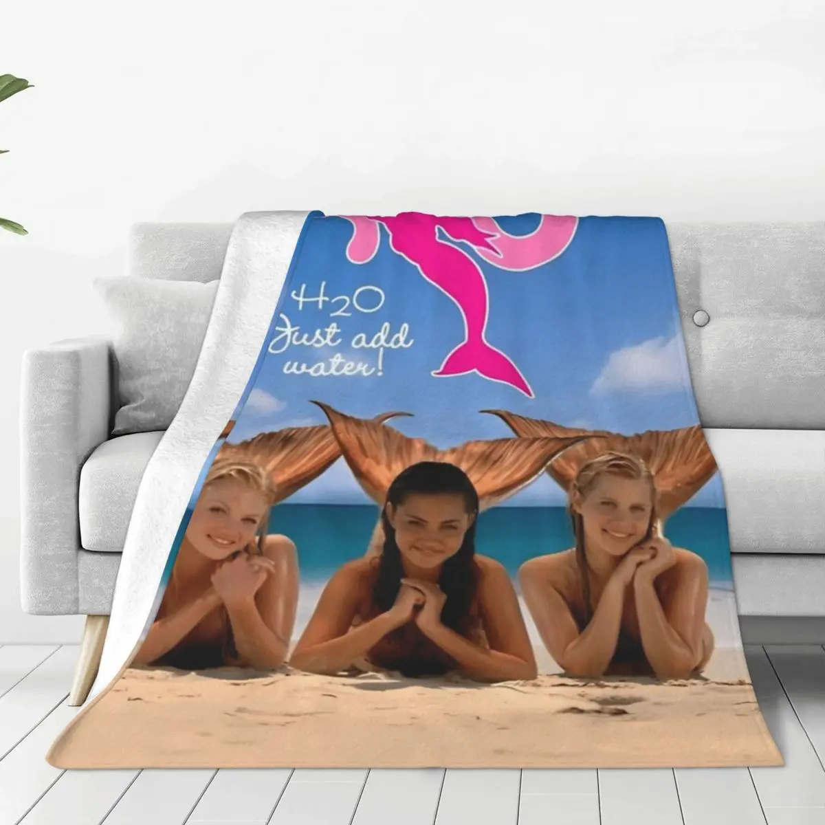 H20 Just Add Water Blanket Soft Warm Flannel Throw Blanket Cover for Bed Living room Picnic Travel Home Couch