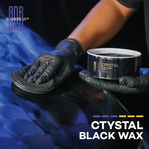 Crystal Black Wax Paste Wax - Premium Car Wax for a Deep, Reflective Shine Gloss with Long-Lasting Protection - Easy to Apply