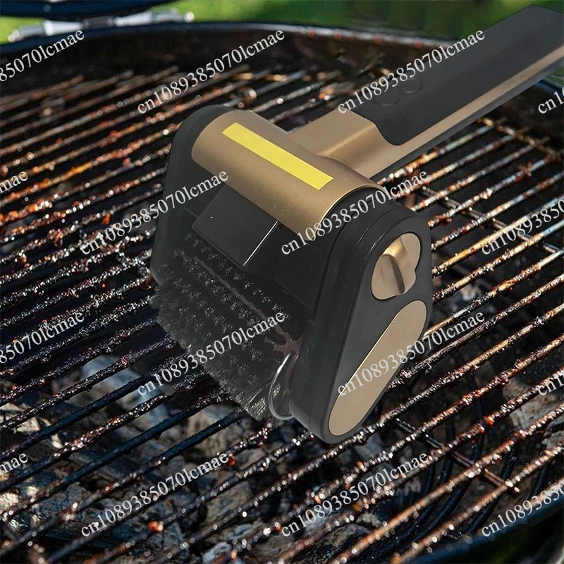 Electric Grill Cleaning Brush, Stainless Steel Rechargeable Brush Head, Grill Grate Cleaning Tool, Lithium-Ion Cleaning Brush