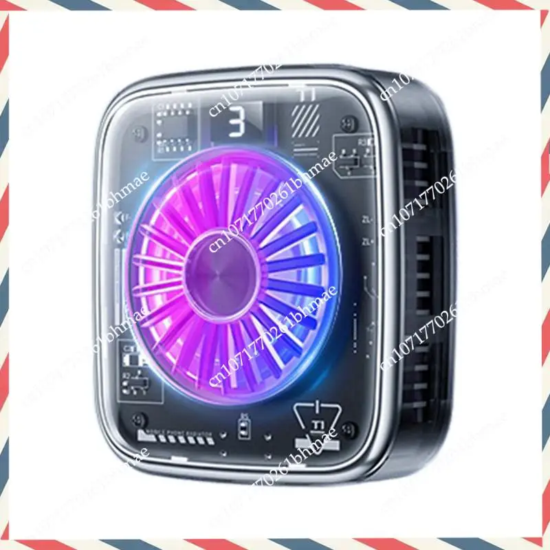 -A21Z SR01 PRO Mobile Phone Game Cooler Number Show Magnetic Backpack Semiconductor Radiator For IOS/Android B
