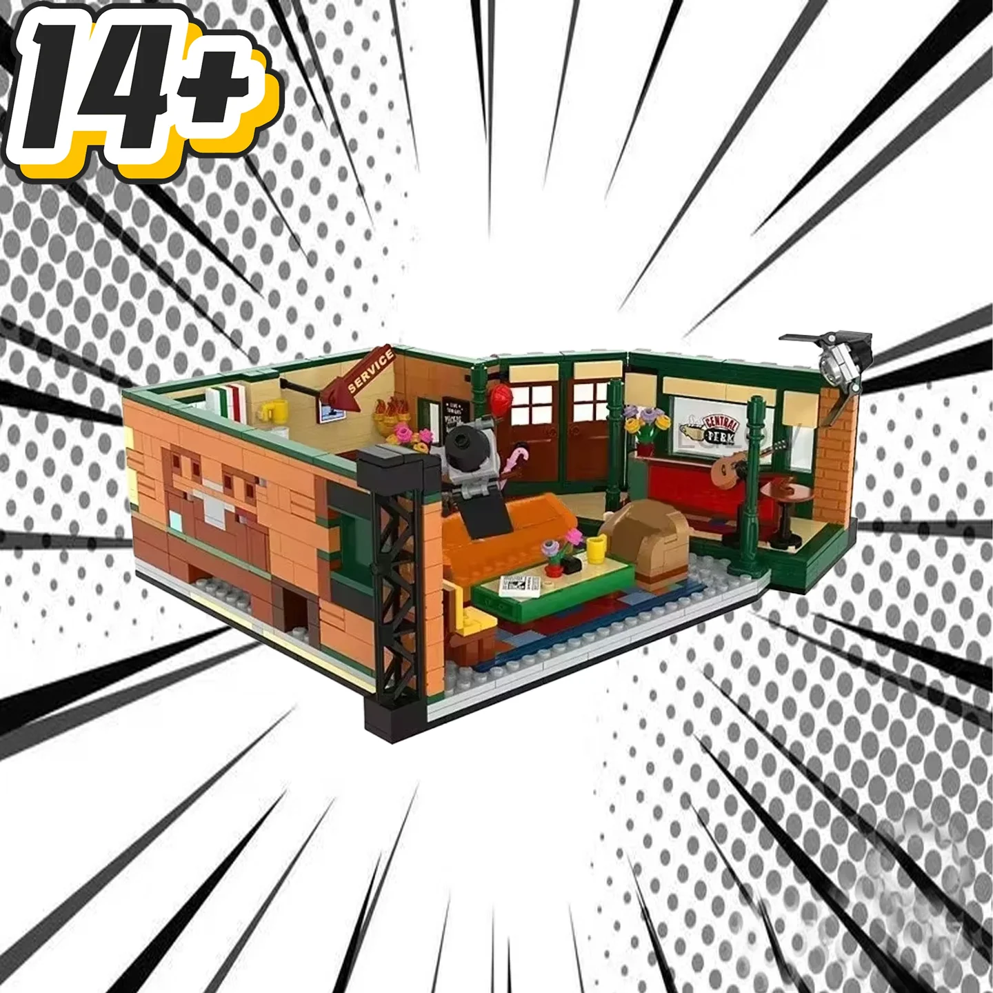 En Stock FIT 21319 amis appartement modèle blocs de construction briques 1070 pièces décor à la maison jouets Central anniversaire Perk cadeaux de noël