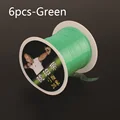 6 piezas verdes