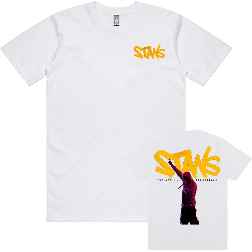 

EMINEM STANS Album Graphic Printing T-shirt Cotton Hip Hop Unisex Streetwear Short Sleeve Loose Male Tshirts Singer T Shirt Men