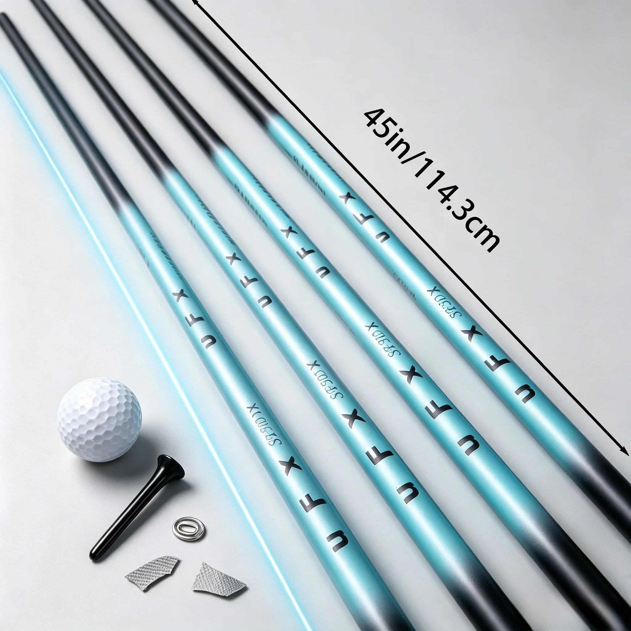 Af Blue Golf Shaft, 45inch Standard Length, Upgraded with Lightweight High-Elastic Carbon Material, Smooth Swing and Easy Control, Compatible with Driver and Fairway Wood, Includes Shaft Sleeve and Grip