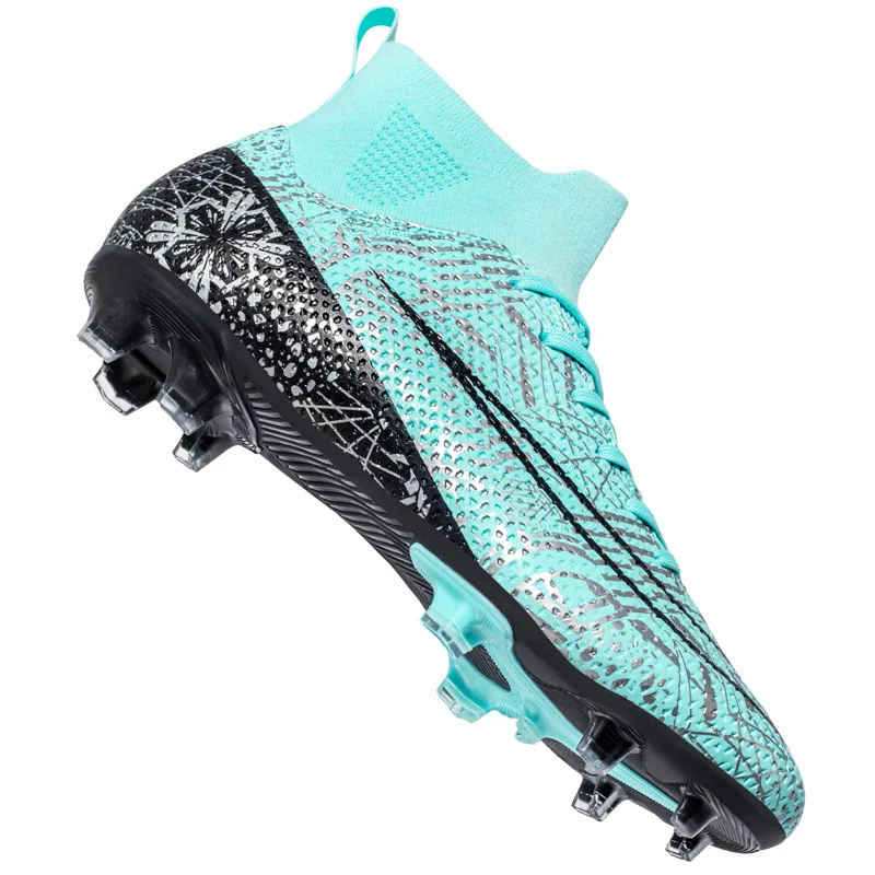 Football Shoes Training Trainer Student Children Adult Large Size High Top Youth Soccer Boots Men's Long Broken Nails Sneakers