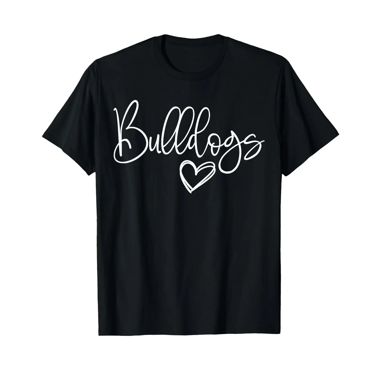 Mascot Sports School Spirit Bulldogs Back to T Shirt vintage Washed designer clothes Unisex Soft Versatile streetwear Slightly