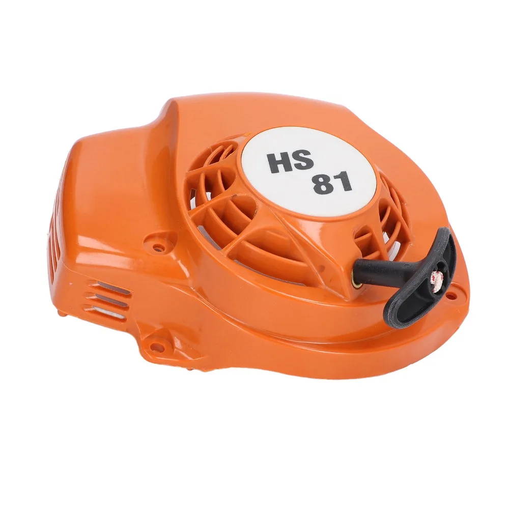 Orange Pull Starter Assembly Compact Easy to Install Chainsaw Starter Assembly ABS Rewind Starter Assembly for Stihl HS81T HS86R