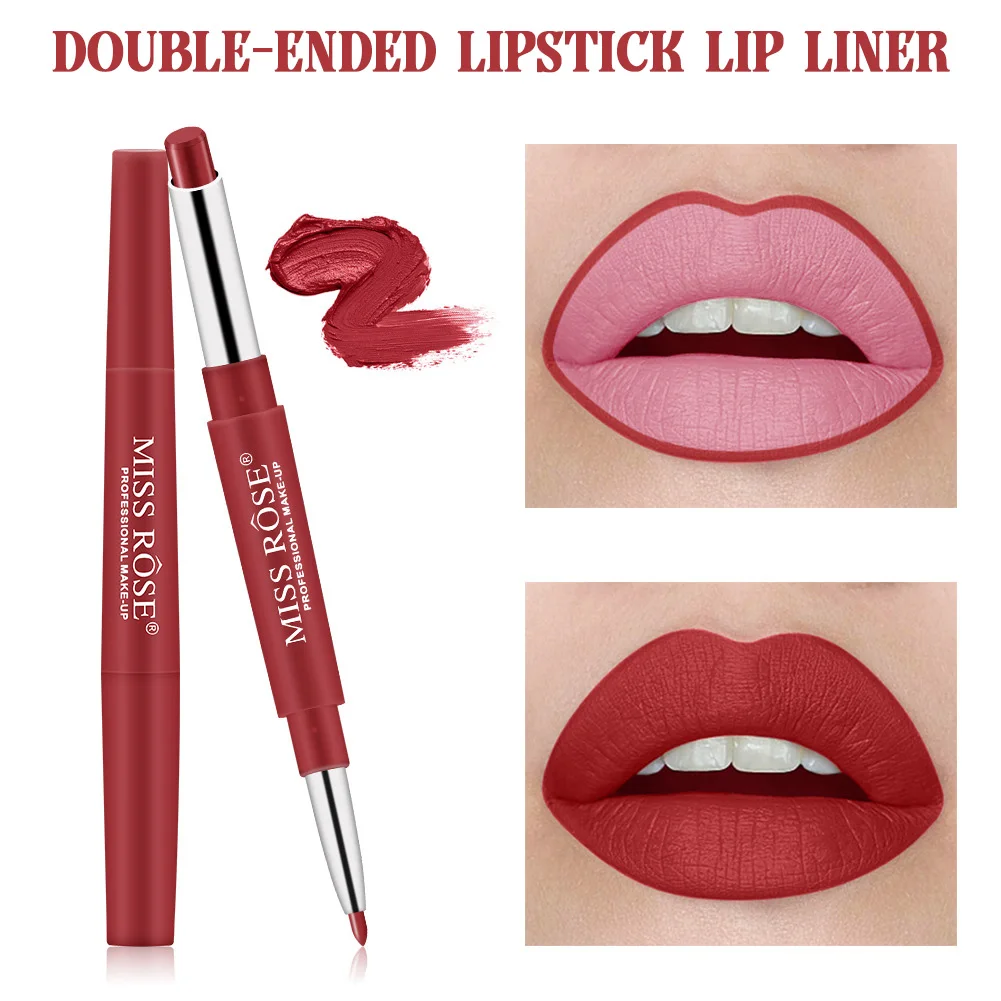 Maquillaje Lipstick Lip Liner Rotating Multi-functional Waterproof Beauty Matte Makeup Lasting Waterproof Lip Glosses