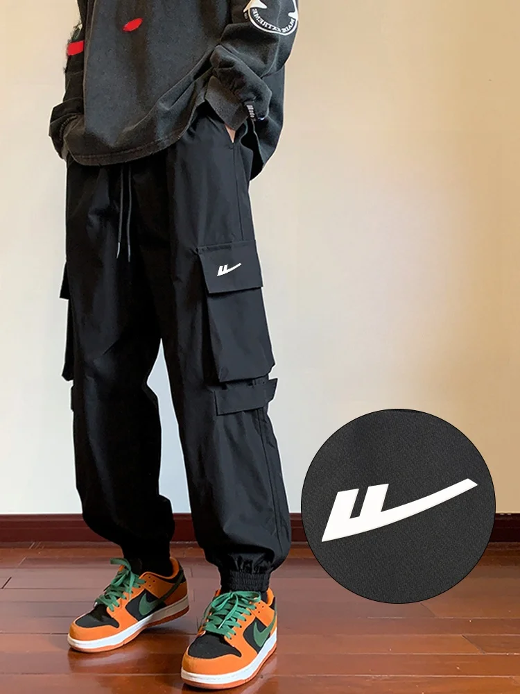 

Thiened Fce Lined Straight Leg Casual Trousers Men's Autumn Winter New Sle Workwear Pants Big ket Loose Fit Leisure