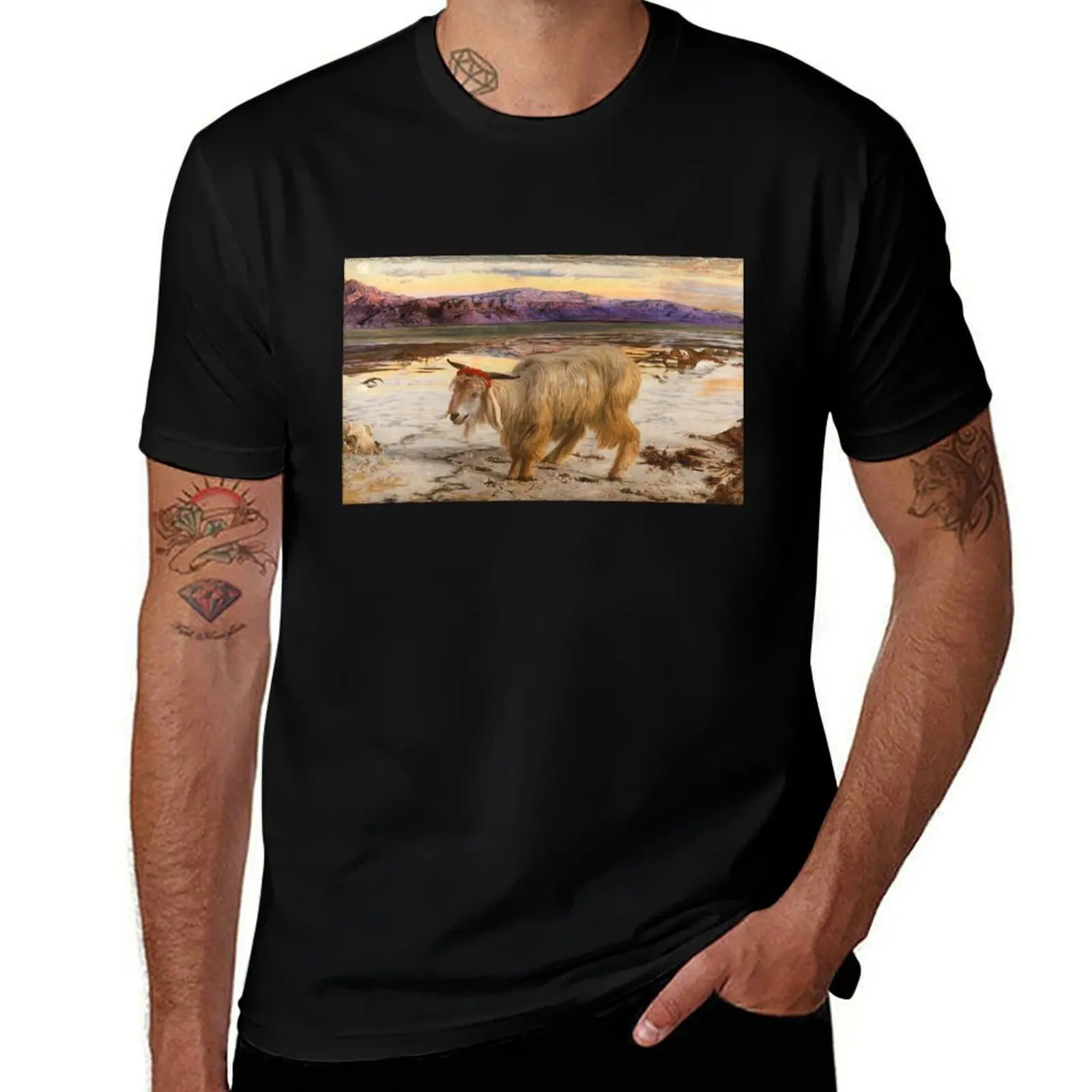 The Scapegoat by William Holman Hunt, 1854 T-Shirt man clothes shirts graphic aesthetic clothes mens workout shirts