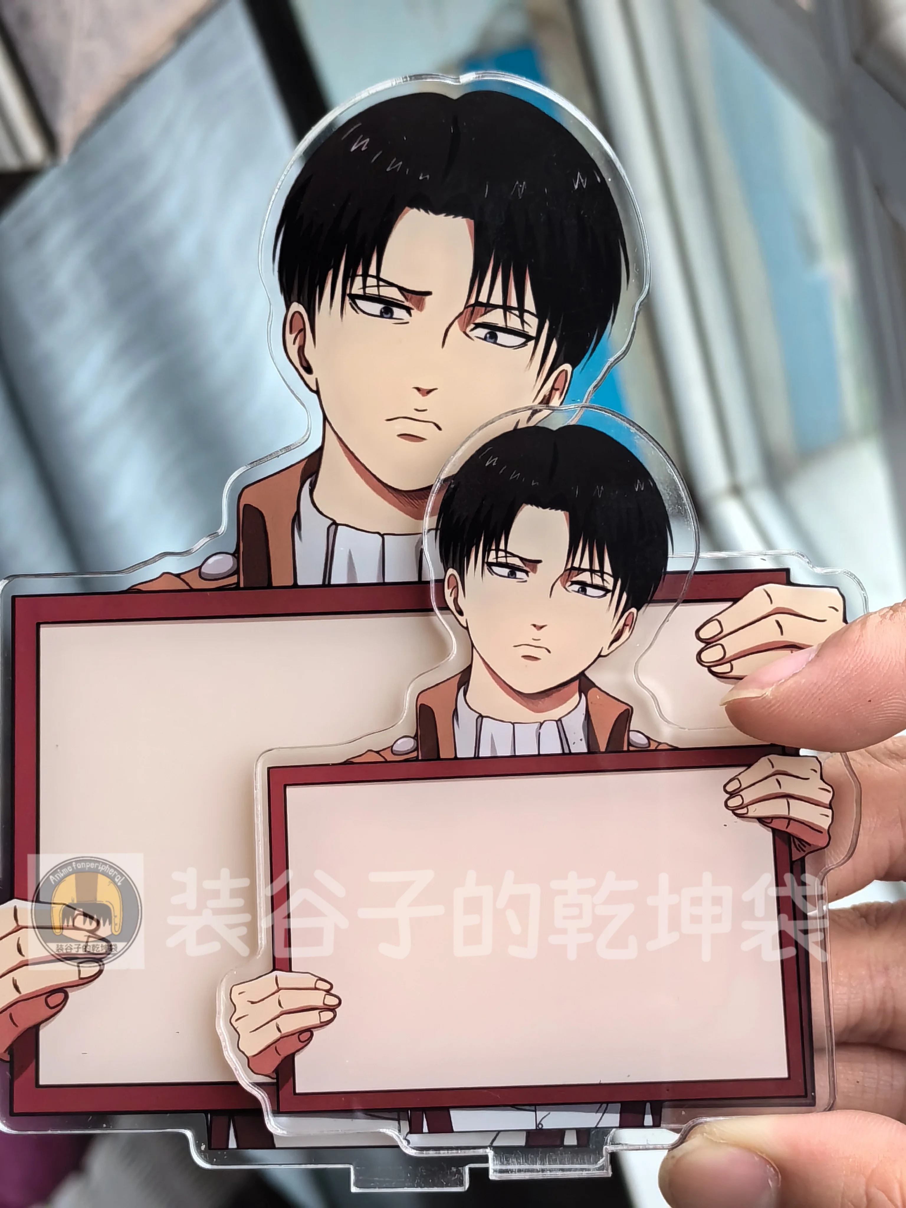 Game Shingeki no Kyojin/Attack On Titan Levi Ackerman Cosplay double-faced erasable acrylic standing sign desktop ornament