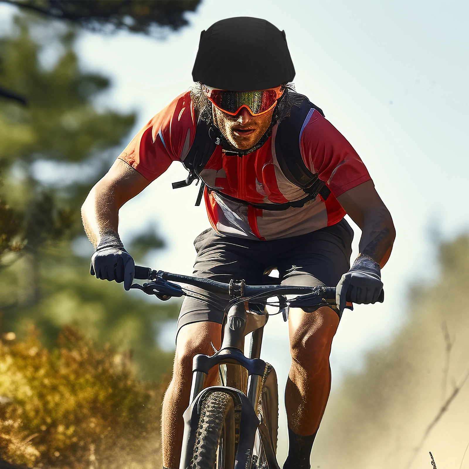 Tactical Cover Black Large Size Cloth Protector for Outdoor Sports Reflective Cycling Shield Reusable Cover Non