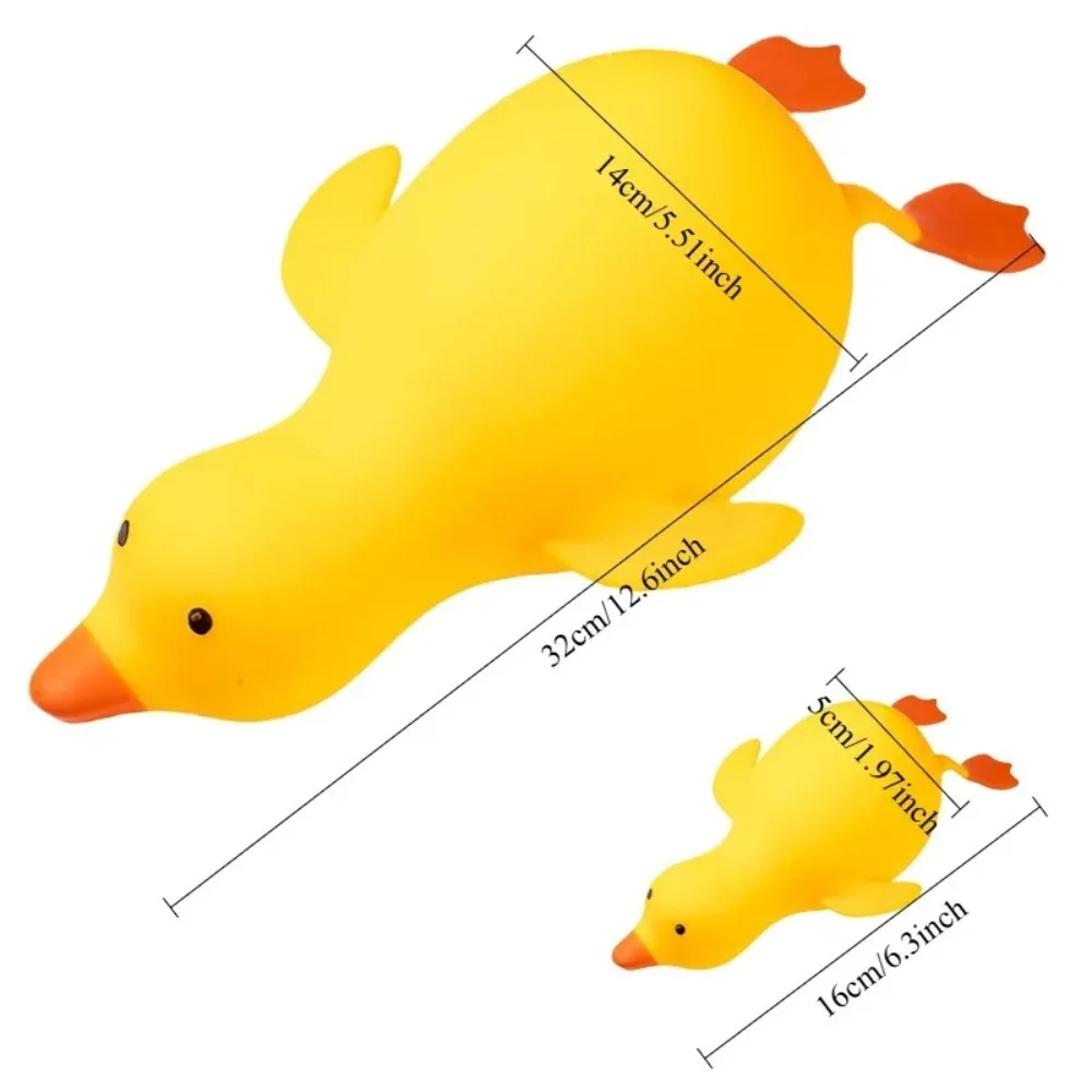 Soft and cute stress-relief duck toy, adorable goose-shaped plush animal for tension release, stretchable fidget toy to ease str