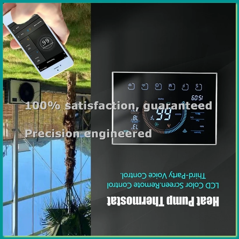 Smart Thermostat for Home, WiFi Programmable Digital Thermostat, Energy Saving, C-Wire Adapter Included, DIY Install-A14I